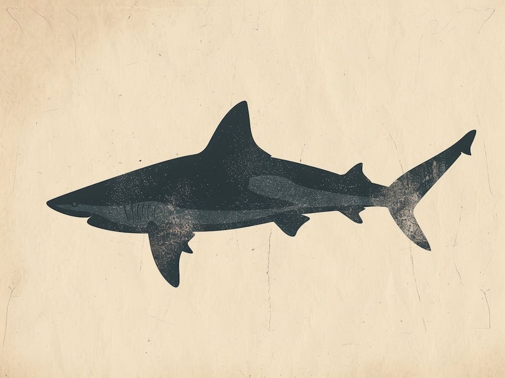 Lemon Shark Silhouette 2