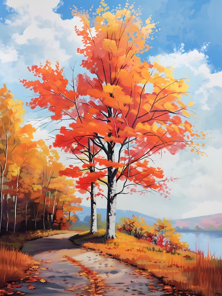 Landscape Fall Autumn Fall Leaves