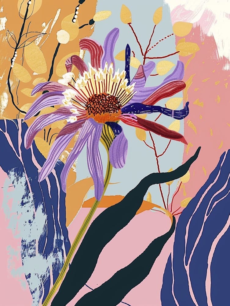 Colourful Flower Illustration Asters 5
