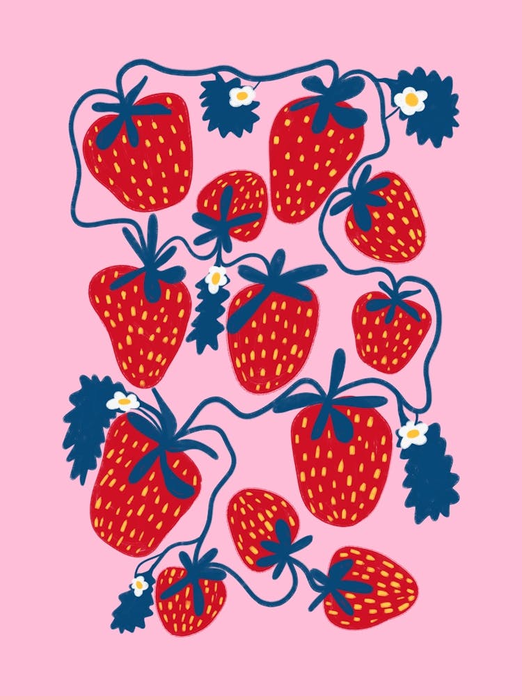Strawberries Pink