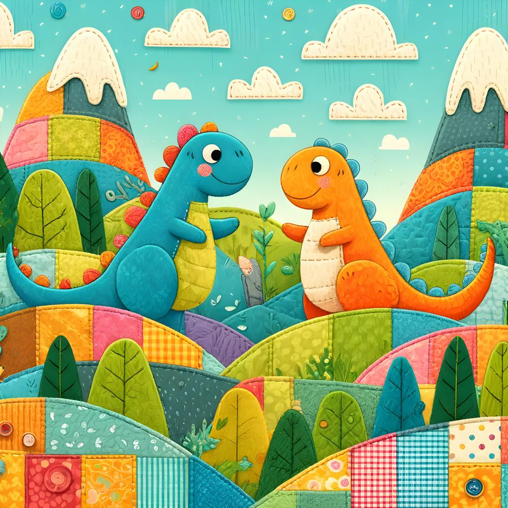 Dinosaurier In Den Bergen