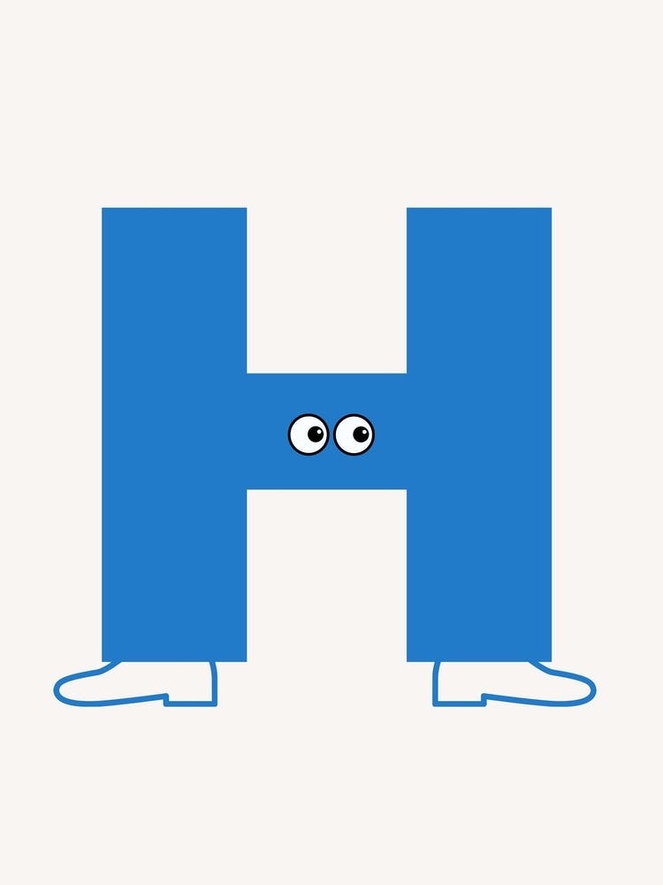 Alphabet Poster H