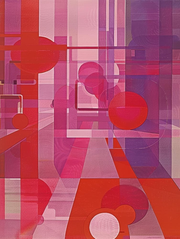 Abstract Red And Purple