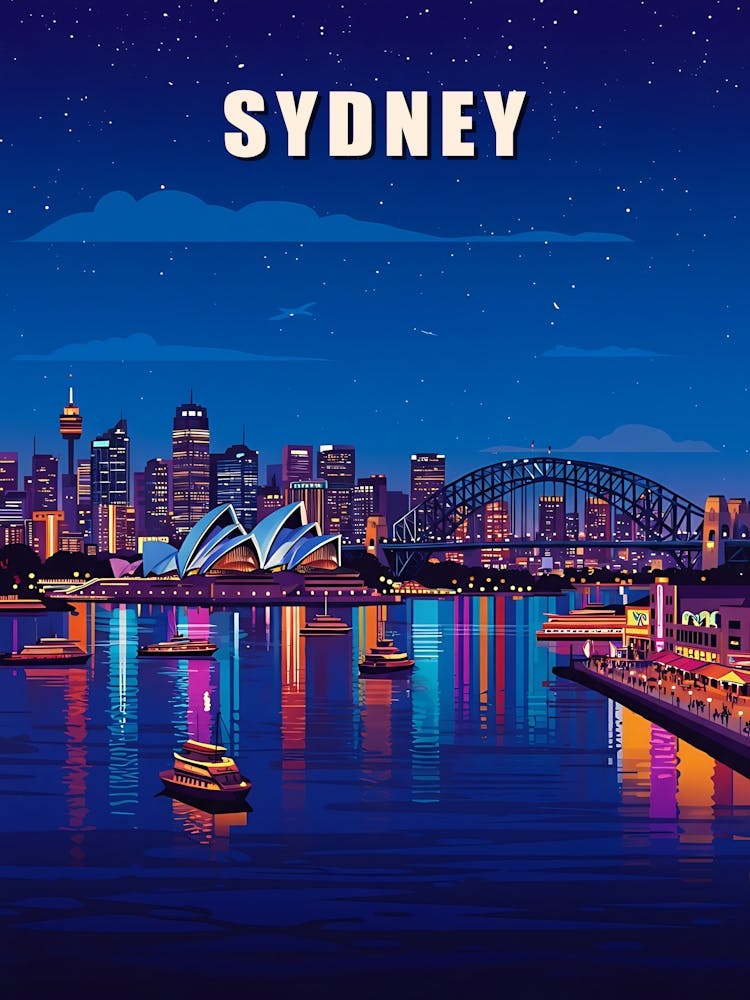 Sydney Vintage Travel Poster 35
