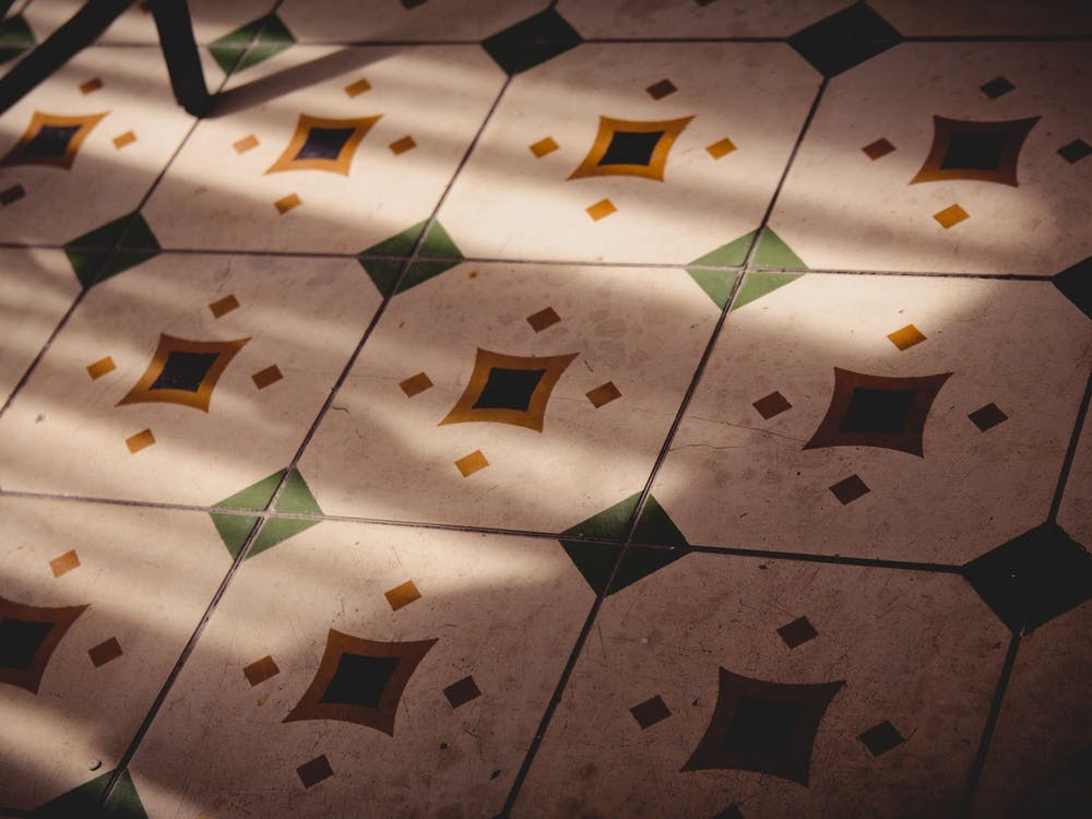 Tiled Floor Old Moment