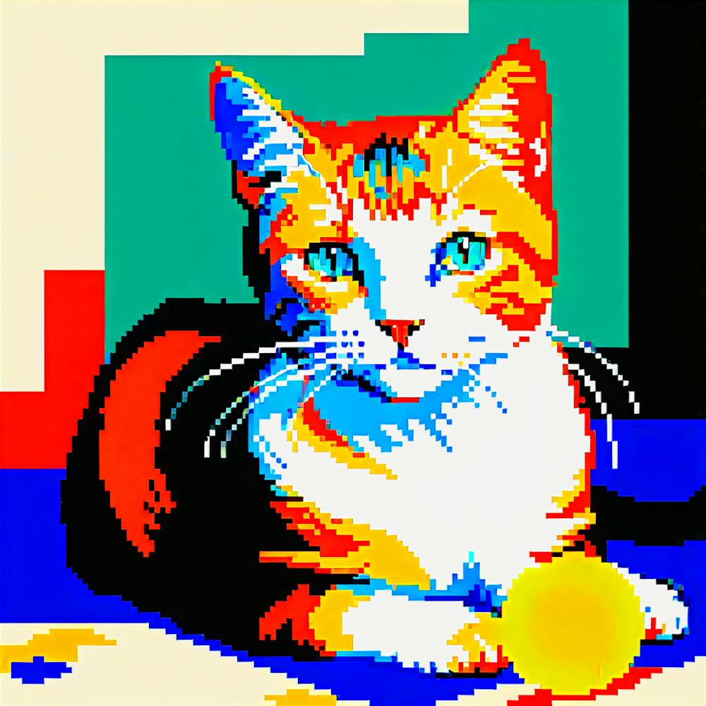 Cat With Ball