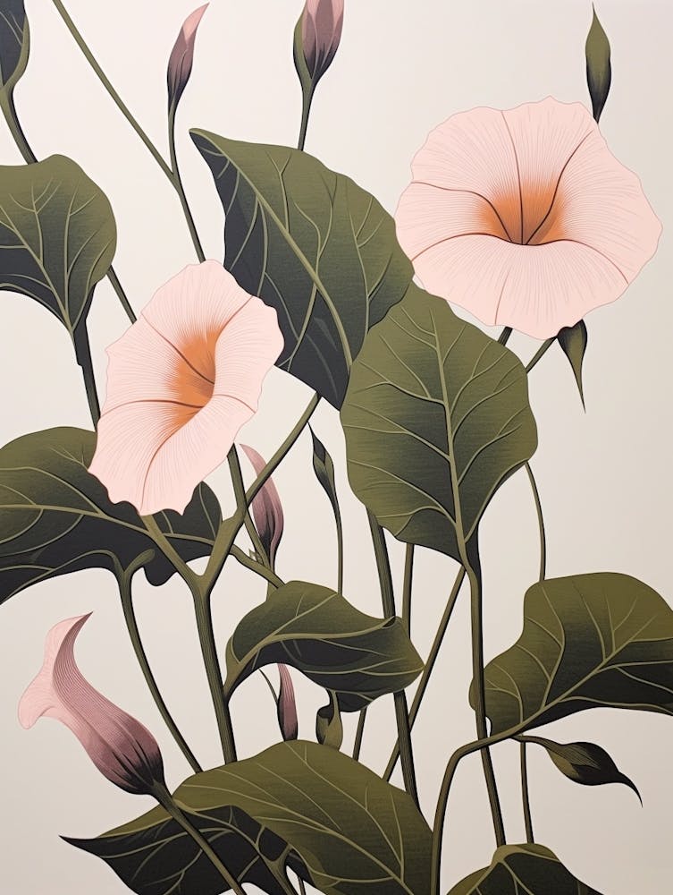 Flower Illustration Morning Glory 1