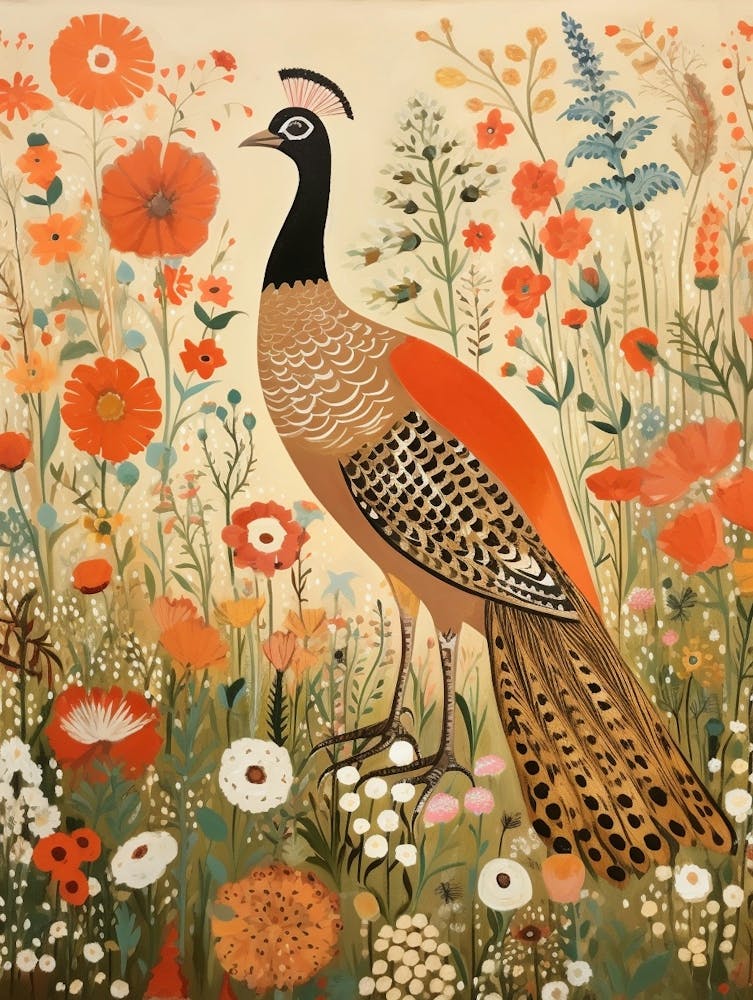 Pheasant 1 Detailed Bird Painting