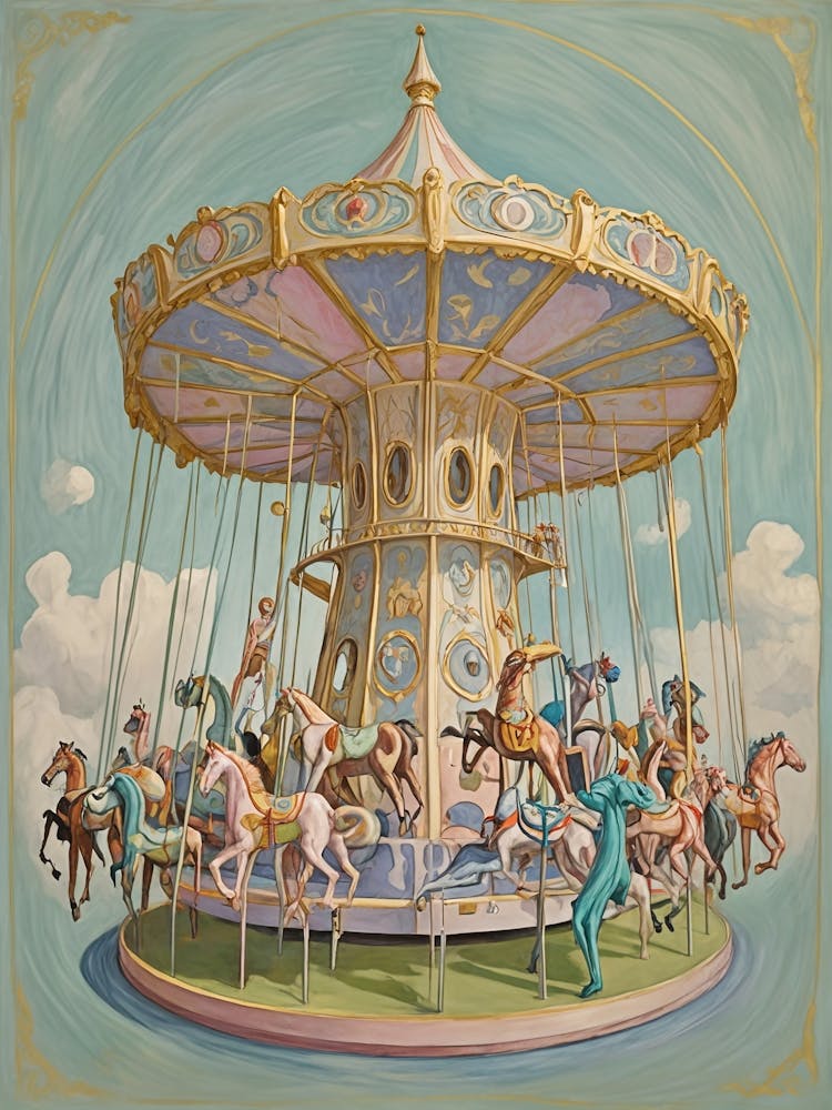 Pastel Abstract Carousel