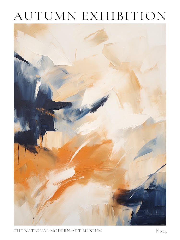 Autumn Exhibition Modern Abstract Poster 23