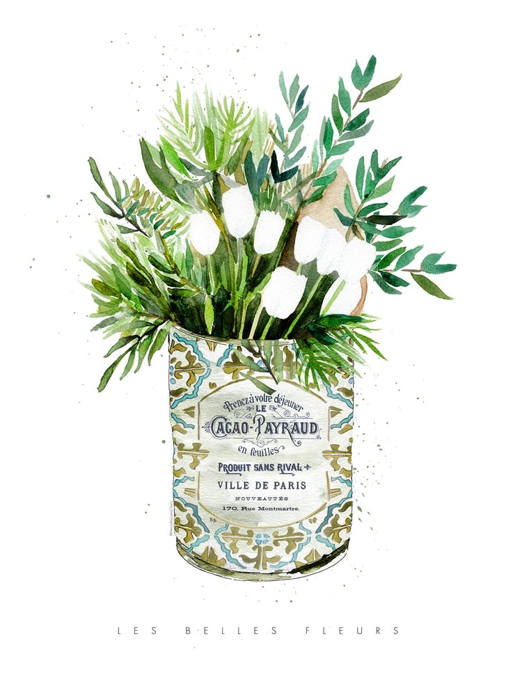 Tulips In Vintage Can Dining Room