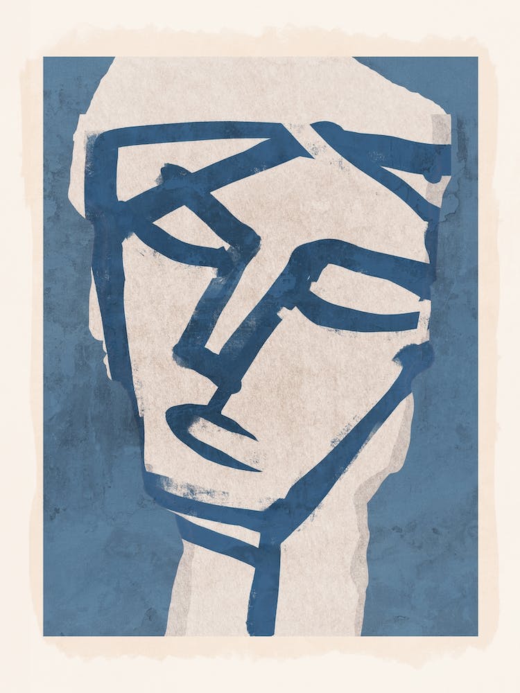 Modern Abstract Art Face 19