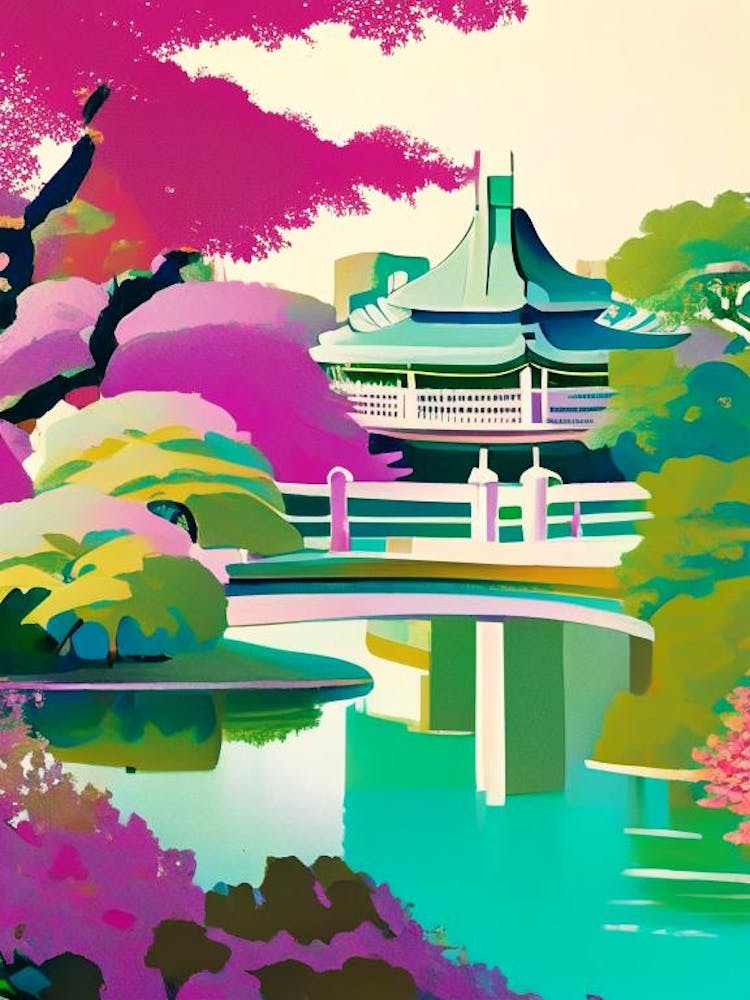 Hamarikyu Gardens, 1, Japan Abstract Still Life