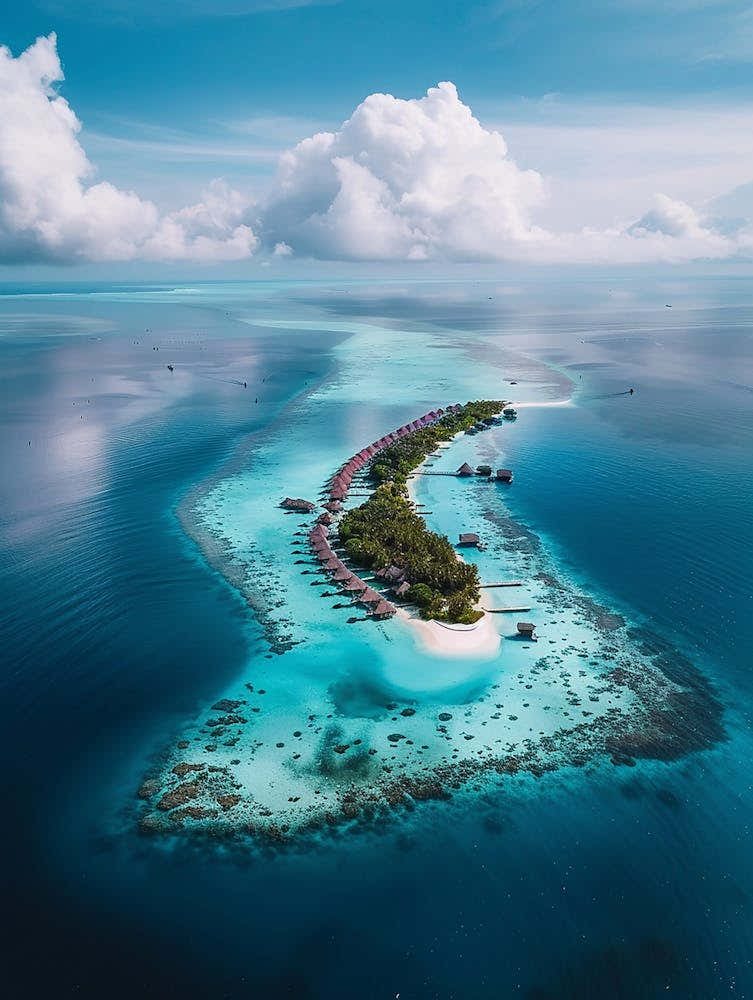 Island Resort In The Maldives