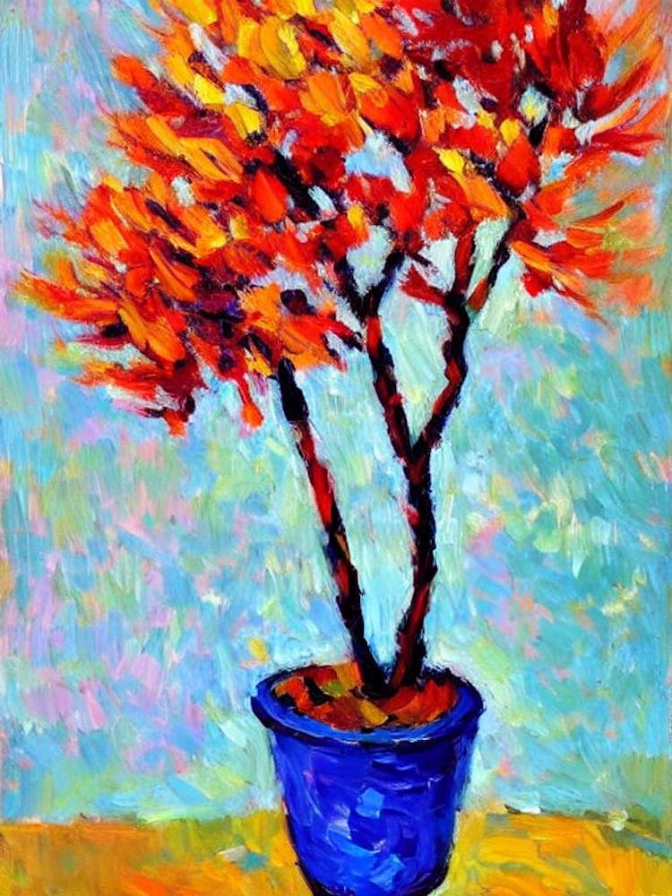 House Plant Matisse Inspired Flower