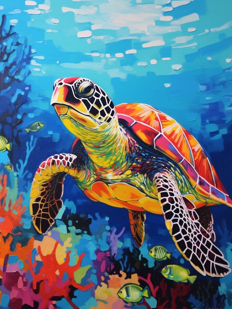 Tortue de mer Éclat de Couleurs 3