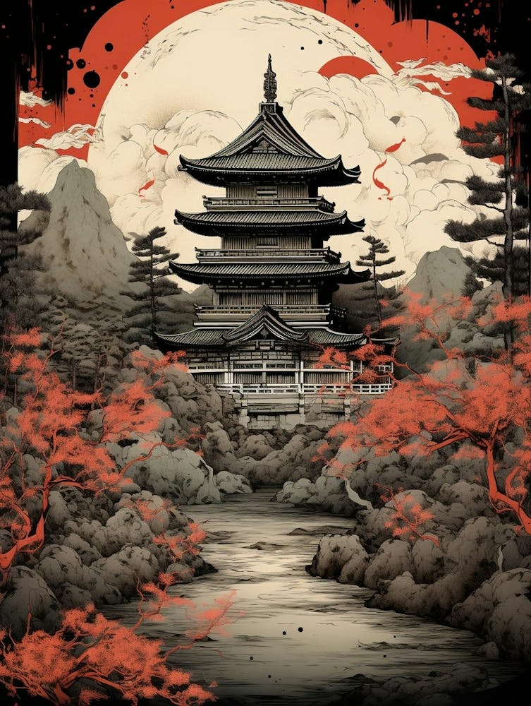 Japanese Calligraphy Illustration 9