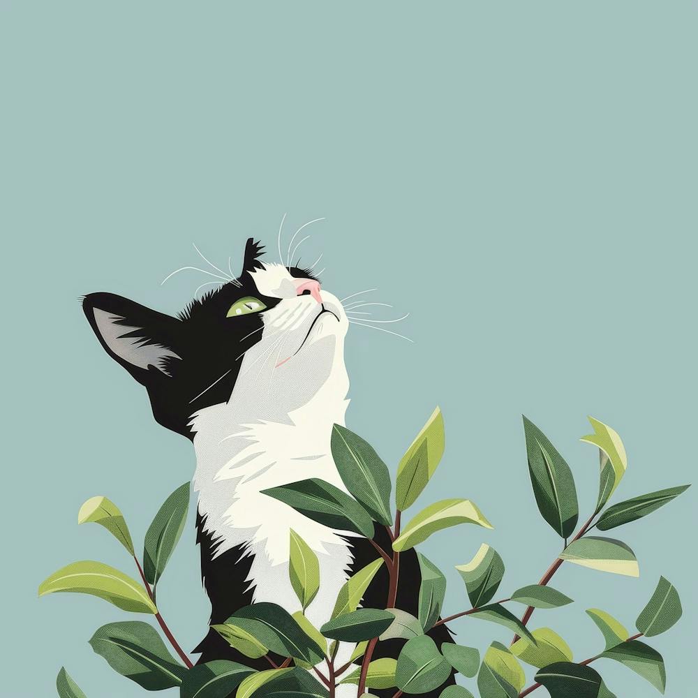 Cat In A Tree 1
