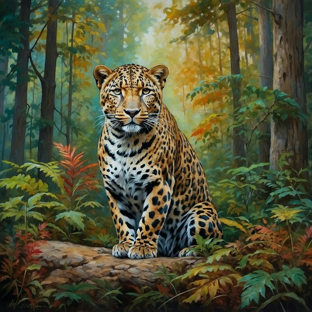Jaguar In The Forest