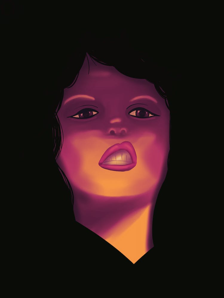 Fierce and fiery - Grr face