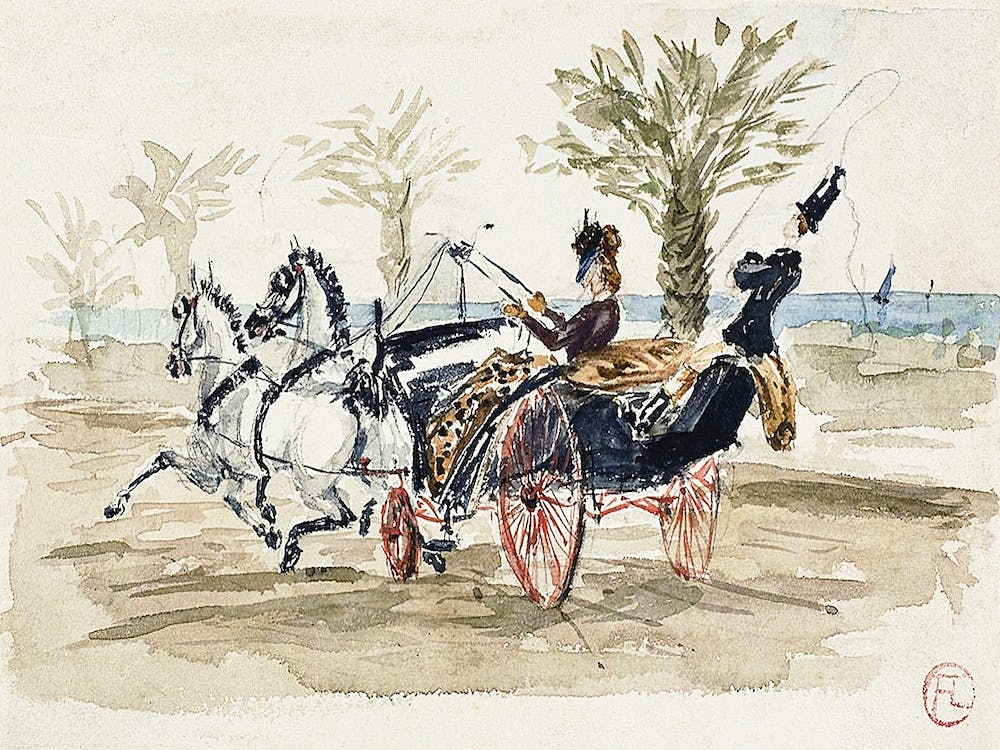 The Promenade Des Anglais In Nice, Henri de Toulouse-Lautrec