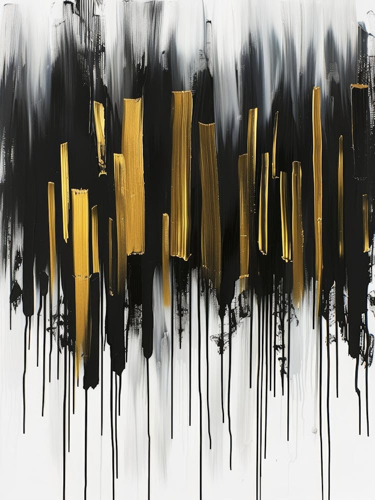 Abstract Black And Gold 13