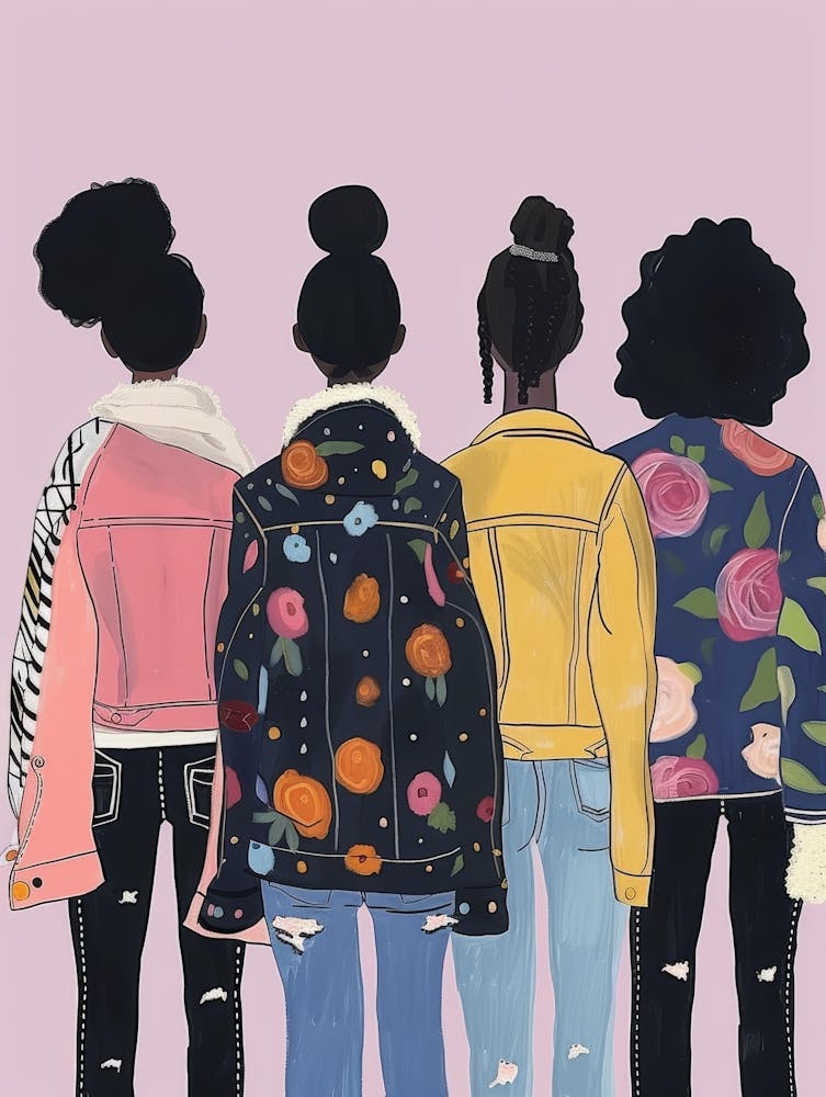 Four Girls In Jackets