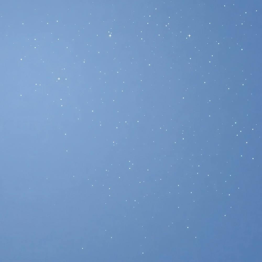 Blue Sky With Stars