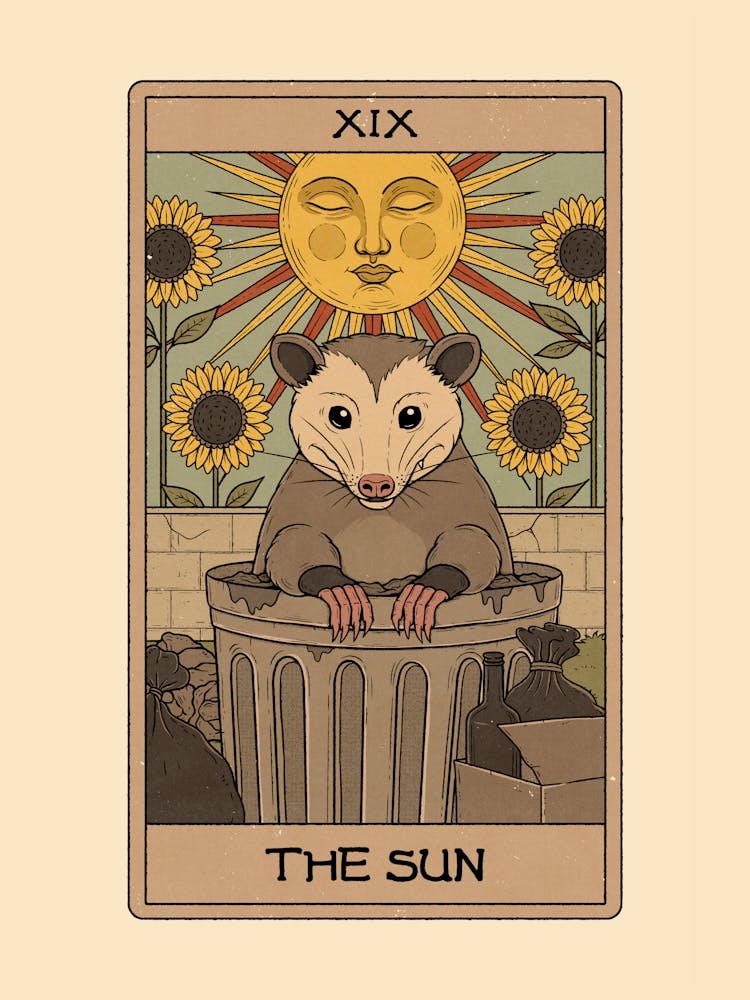 The Sun -Possum Tarot