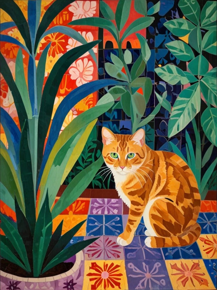 Cat In The Garden 10
