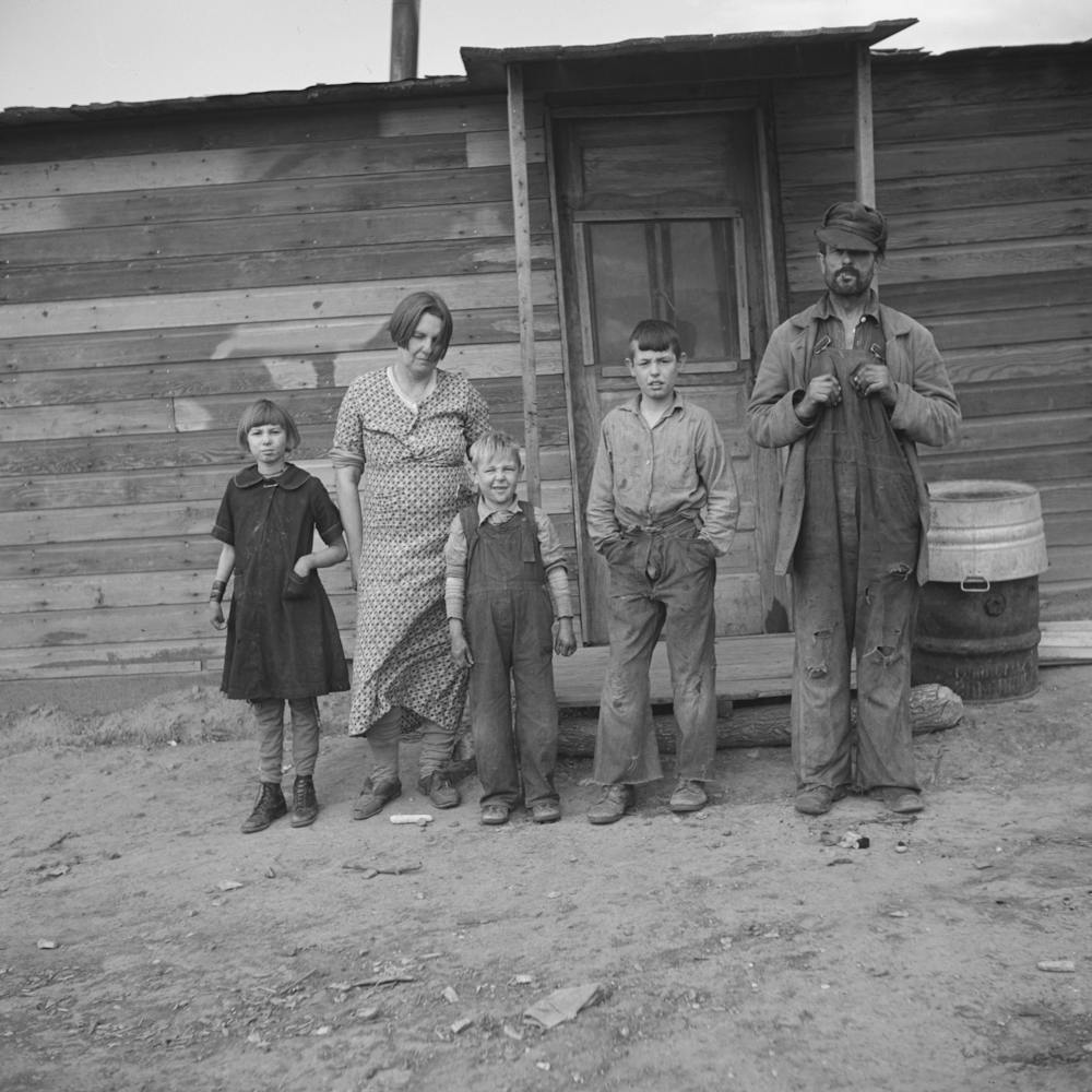 Family Of Joe Kramer, Farmer Near Williston, North Dakota By Russell Lee
