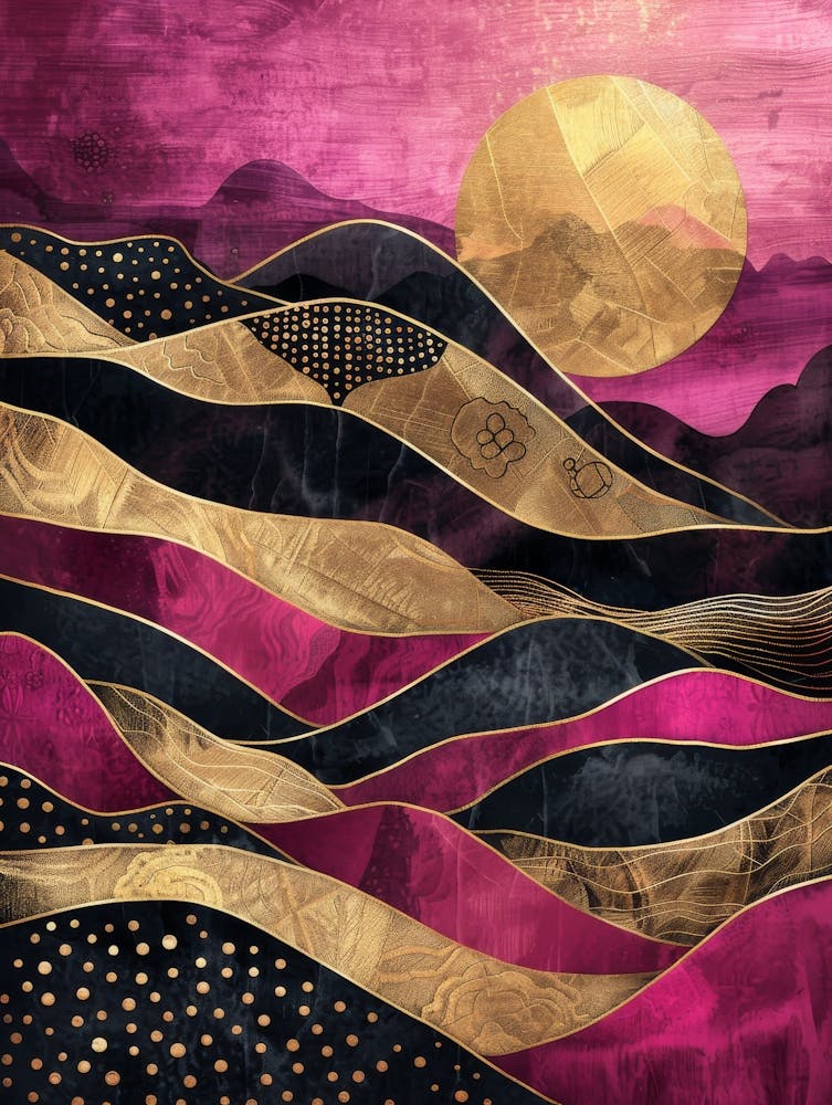 Sonnenuntergang in den Bergen 34