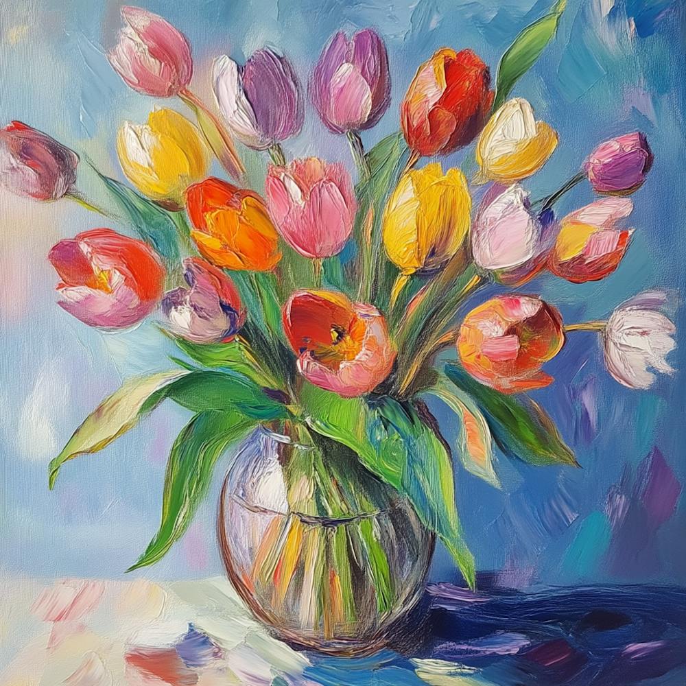 Tulips In A Vase 1
