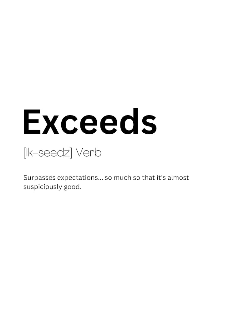 Exceeds Definition Meaning 1