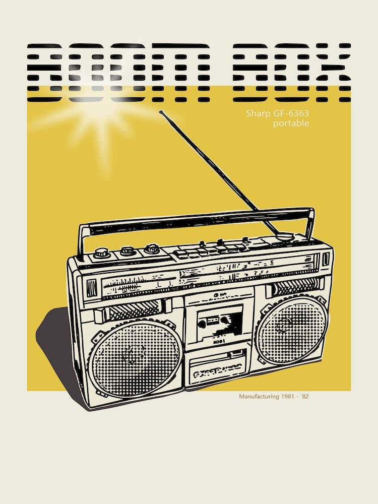 Celebrate The 80s Boombox