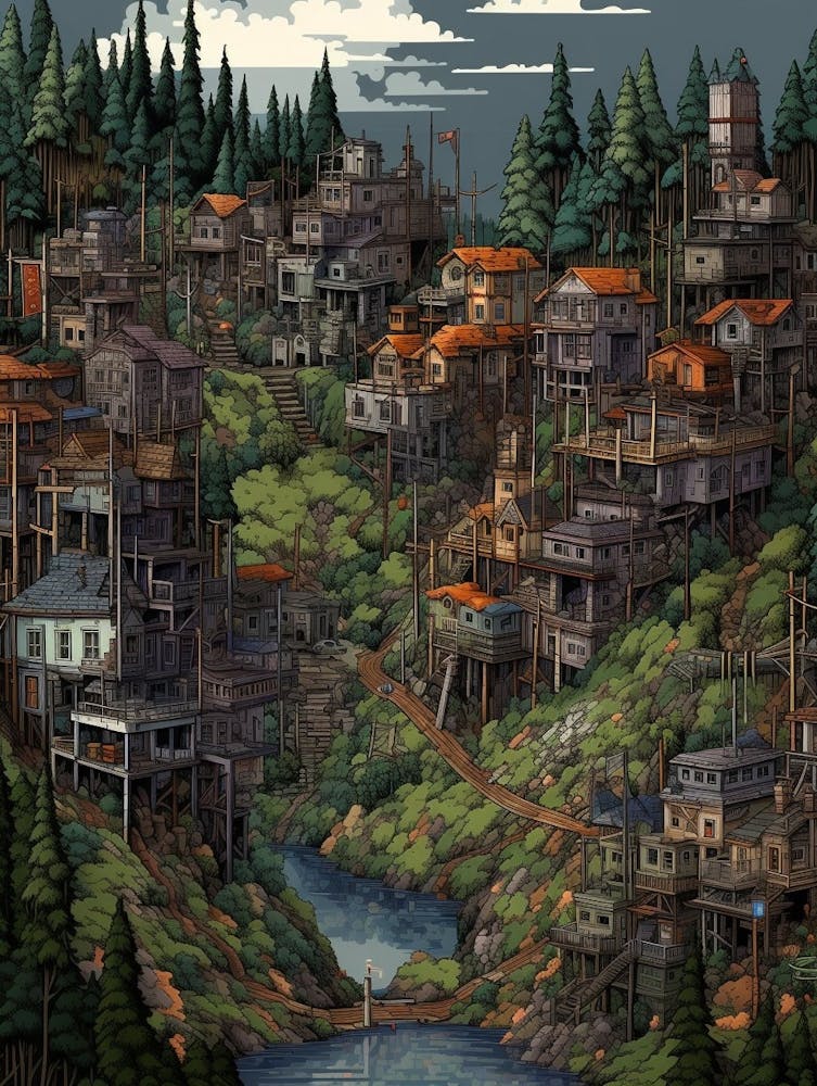 Redmond Washington Retro Pop Art 15