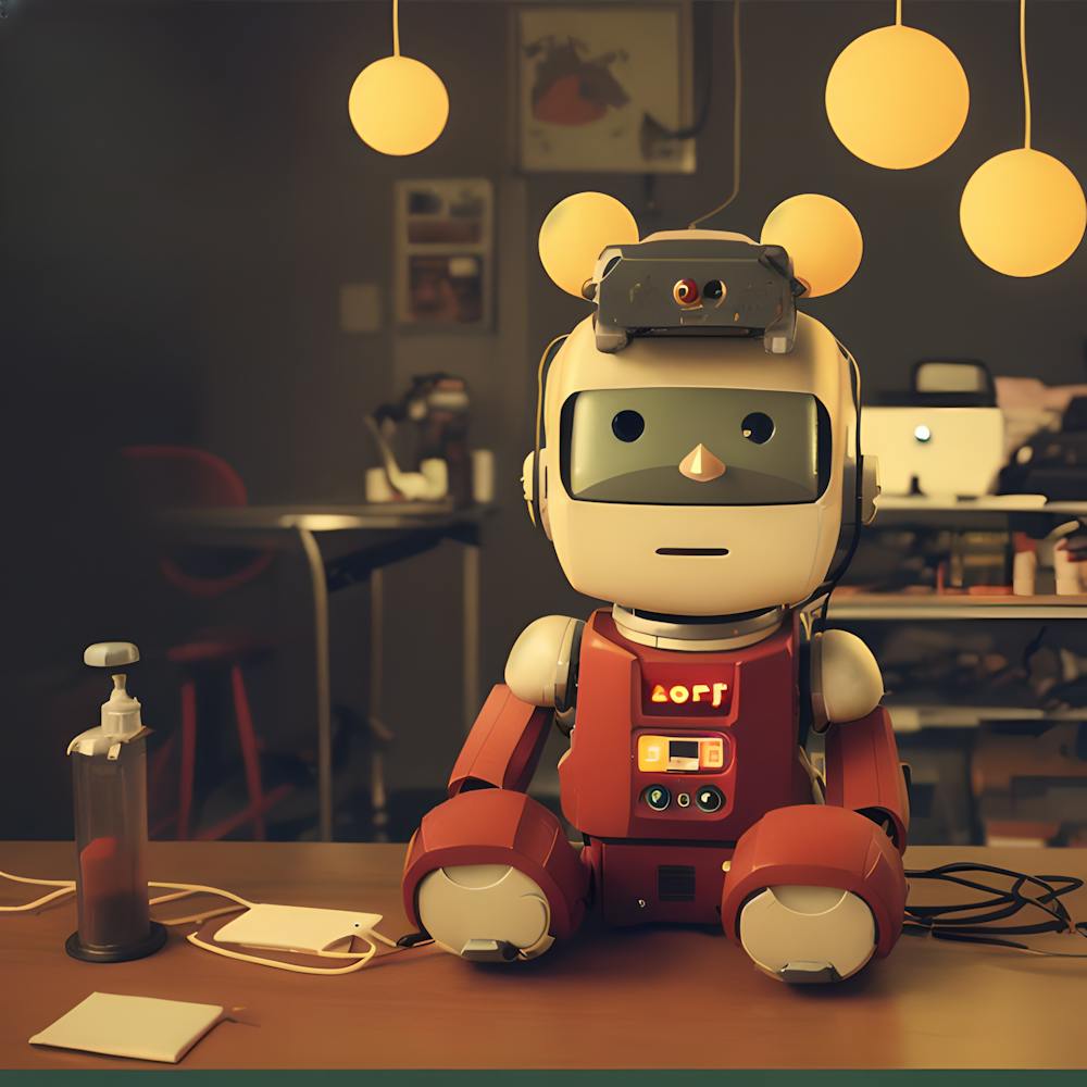 Robot On A Desk