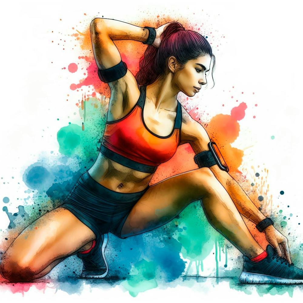 Fitness Girl In Sportswear