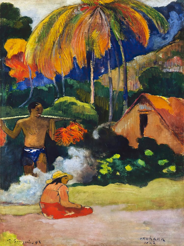 Landscape In Tahiti (1892), Paul Gauguin