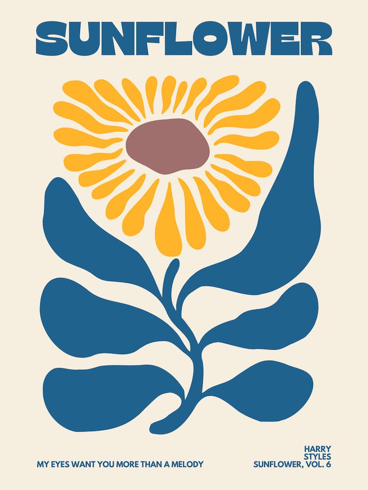 Harry Styles Sunflower (Blue)