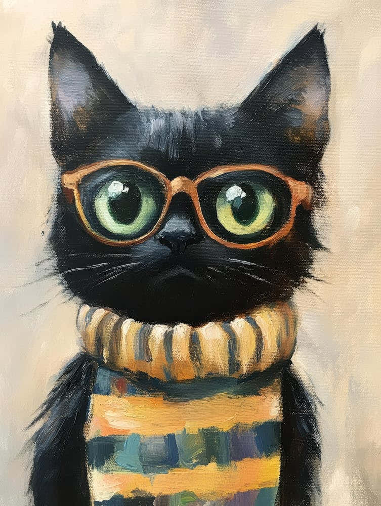 Cat In Glasses 14