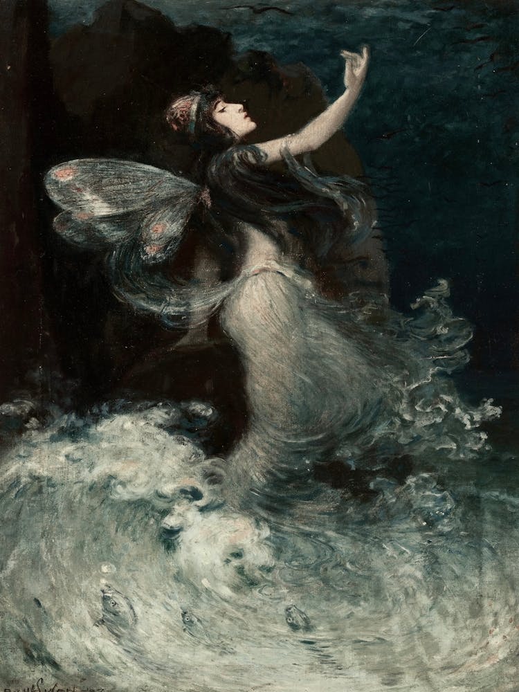 Mermaid In The Waves