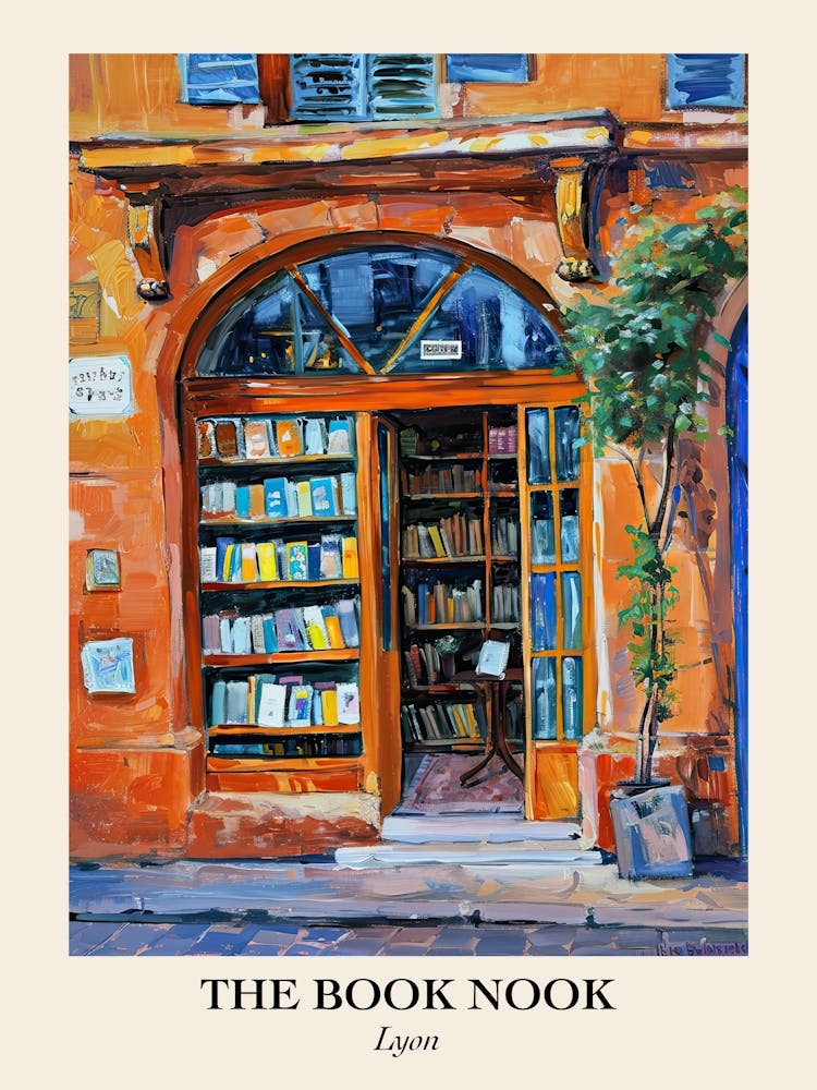 Lyon Book Nook Bookshop 4 Poster
