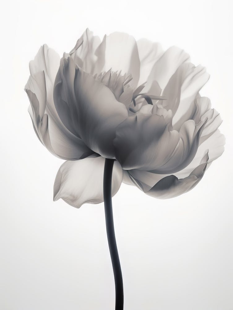 Floral Art 0007 X Ray Flowers 0006 Sephia X Ray Flowers 0027 Bp6586 Minimalistische Weiche Helle Röntgen Skandinavische Minimali