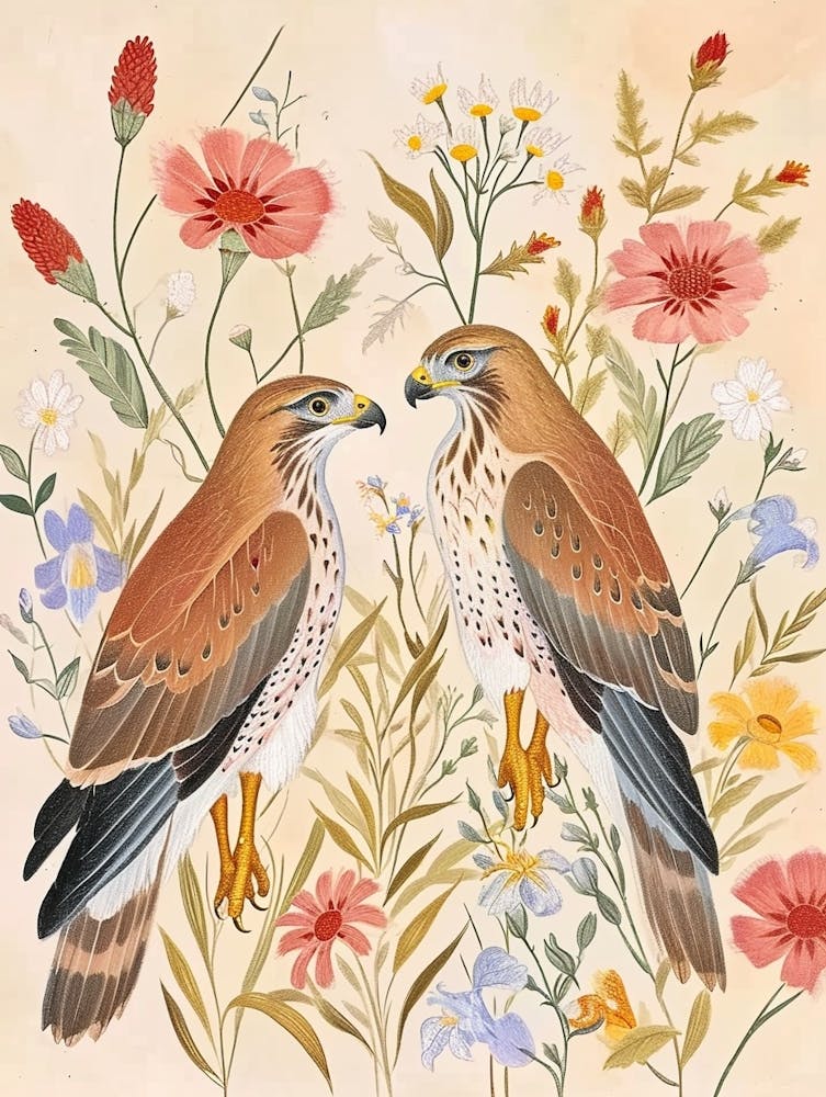 Dessin Animalier Floral Folk Flacon 2