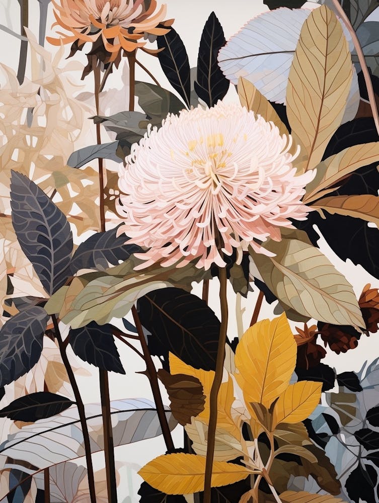 Flower Illustration Bergamot 1