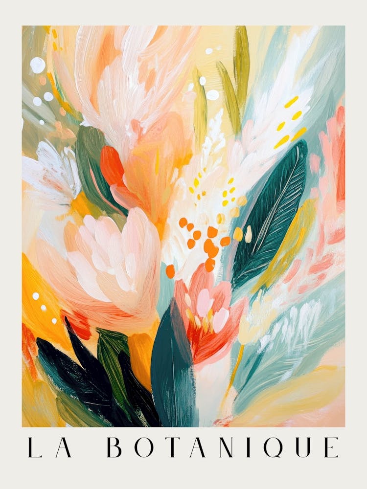 soft pastel botanicals print - modern floral series minimalist art in abstract realism for aesthetic interiors - contemporary wall art perfect for calm bedrooms, elegant offices, or nature inspired feminine decor 7