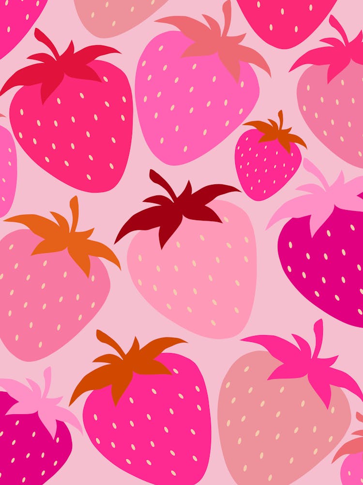 Pink Strawberries