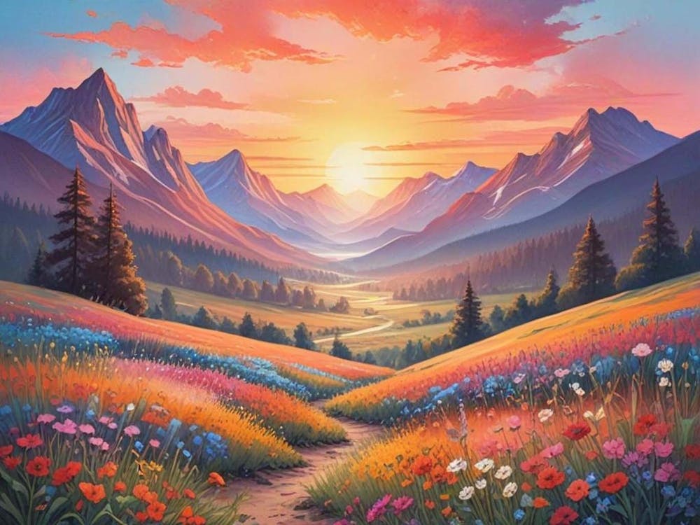Sunset In The Mountains 6