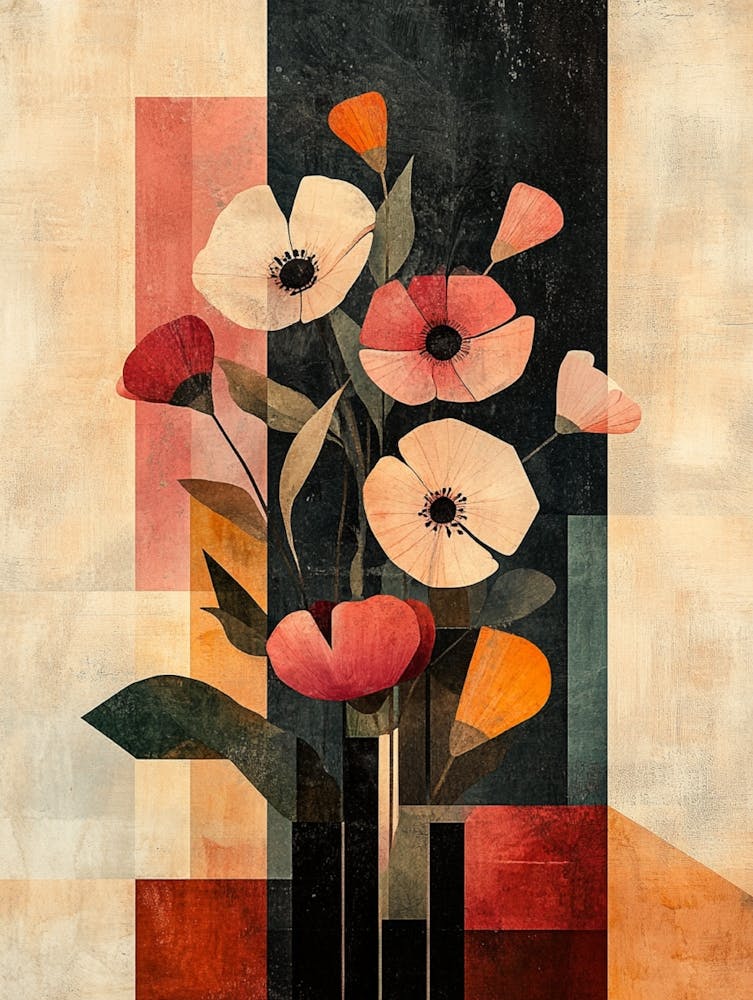 Poppies In A Vase